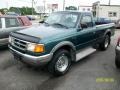 Medium Willow Green Metallic 1997 Ford Ranger XLT Regular Cab 4x4