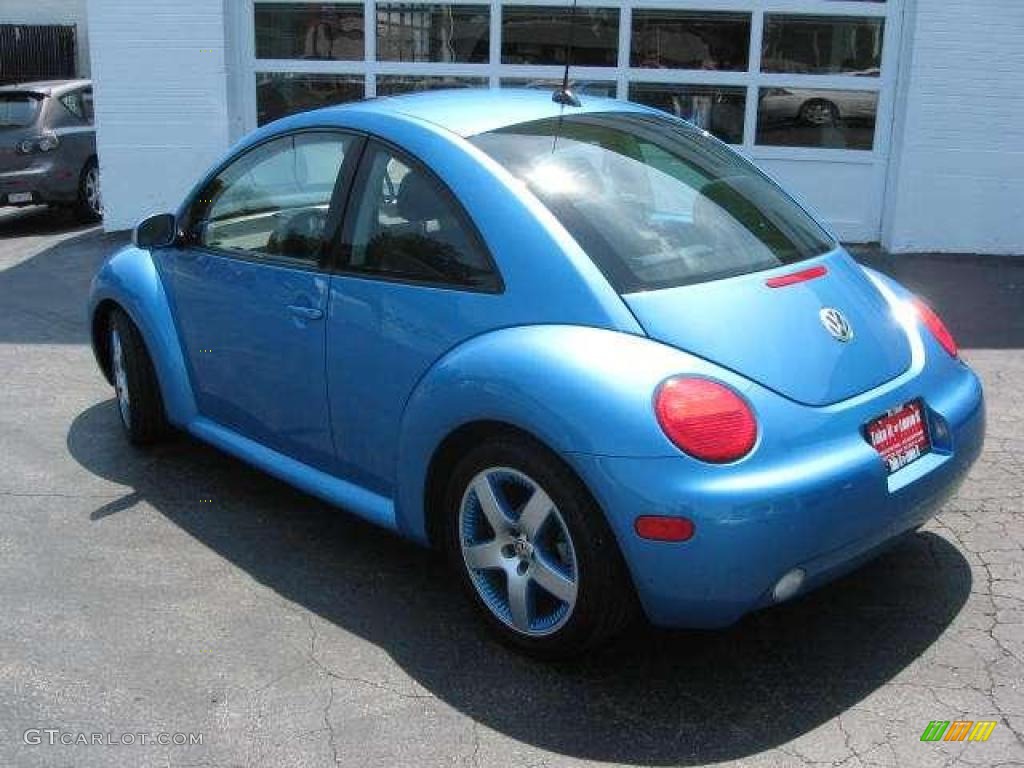 2004 New Beetle Satellite Blue Edition Coupe - Mailbu Blue Metallic / Black/Blue photo #10