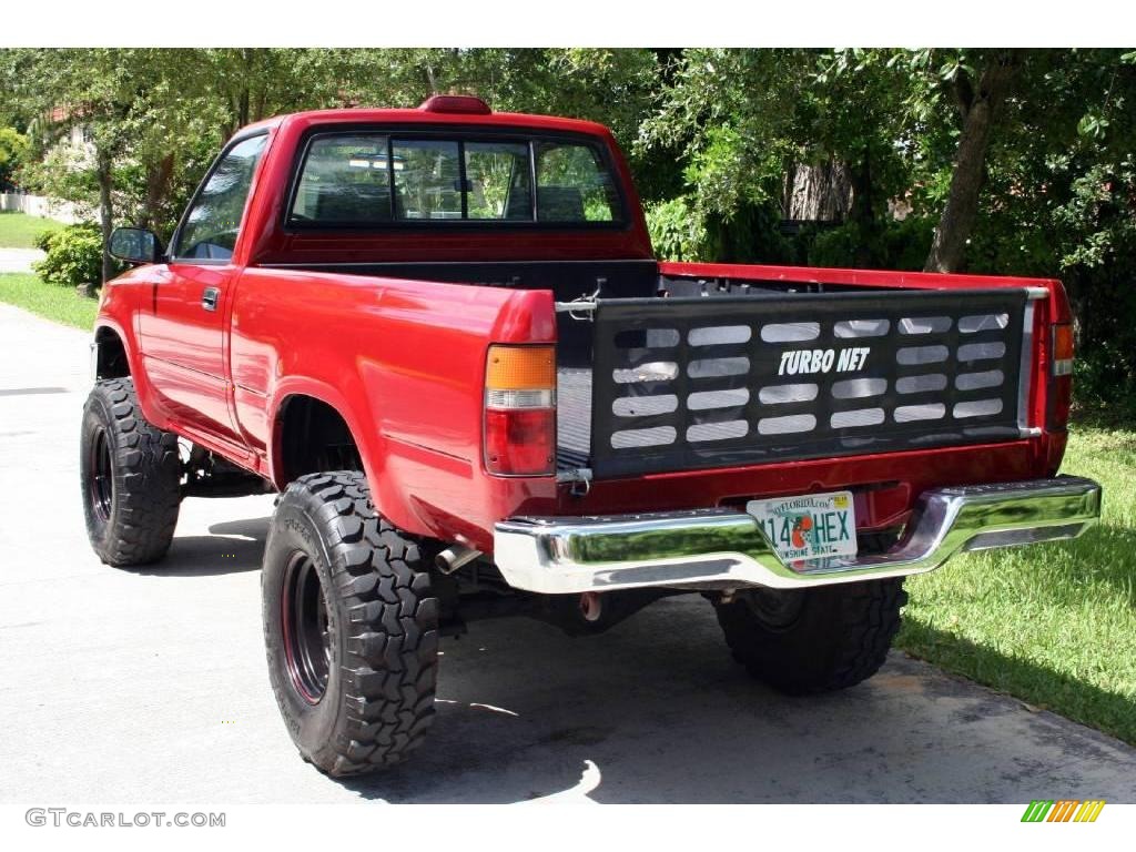 1994 Pickup DX  Regular Cab 4x4 - Garnet Red Pearl / Gray photo #6