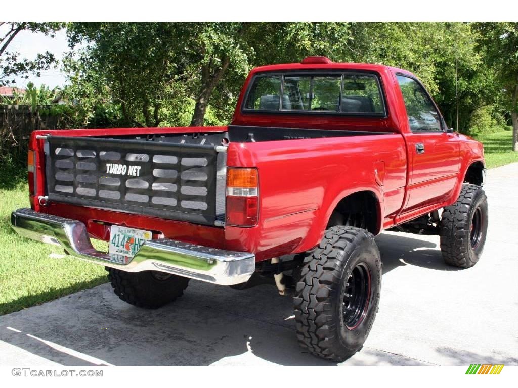 1994 Pickup DX  Regular Cab 4x4 - Garnet Red Pearl / Gray photo #7