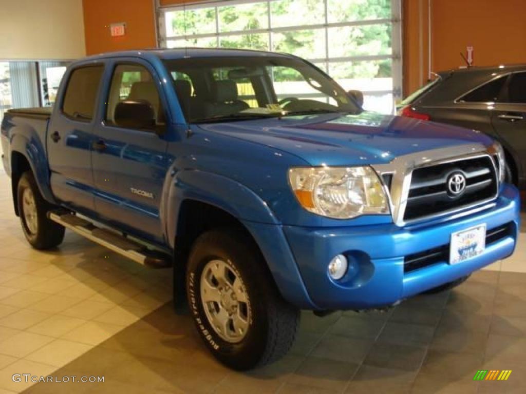 2007 Tacoma V6 TRD Double Cab 4x4 - Speedway Blue Pearl / Graphite Gray photo #5