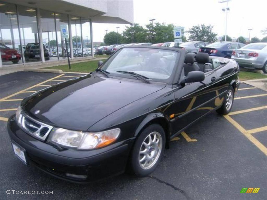 2000 9-3 Convertible - Black / Medium Grey photo #7