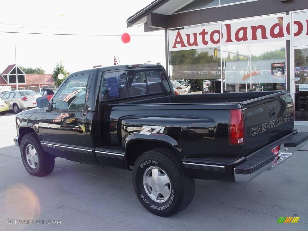 1994 C/K K1500 Regular Cab 4x4 - Black / Gray photo #1