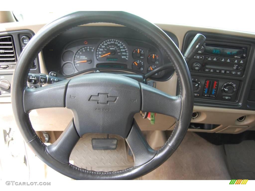 2003 Silverado 1500 LS Regular Cab 4x4 - Summit White / Tan photo #10