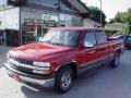 2001 Victory Red Chevrolet Silverado 1500 LS Extended Cab  photo #7