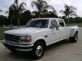 1997 Colonial White Ford F350 XLT Crew Cab Dually  photo #7