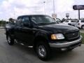 2002 Black Ford F150 Lariat SuperCab 4x4  photo #3