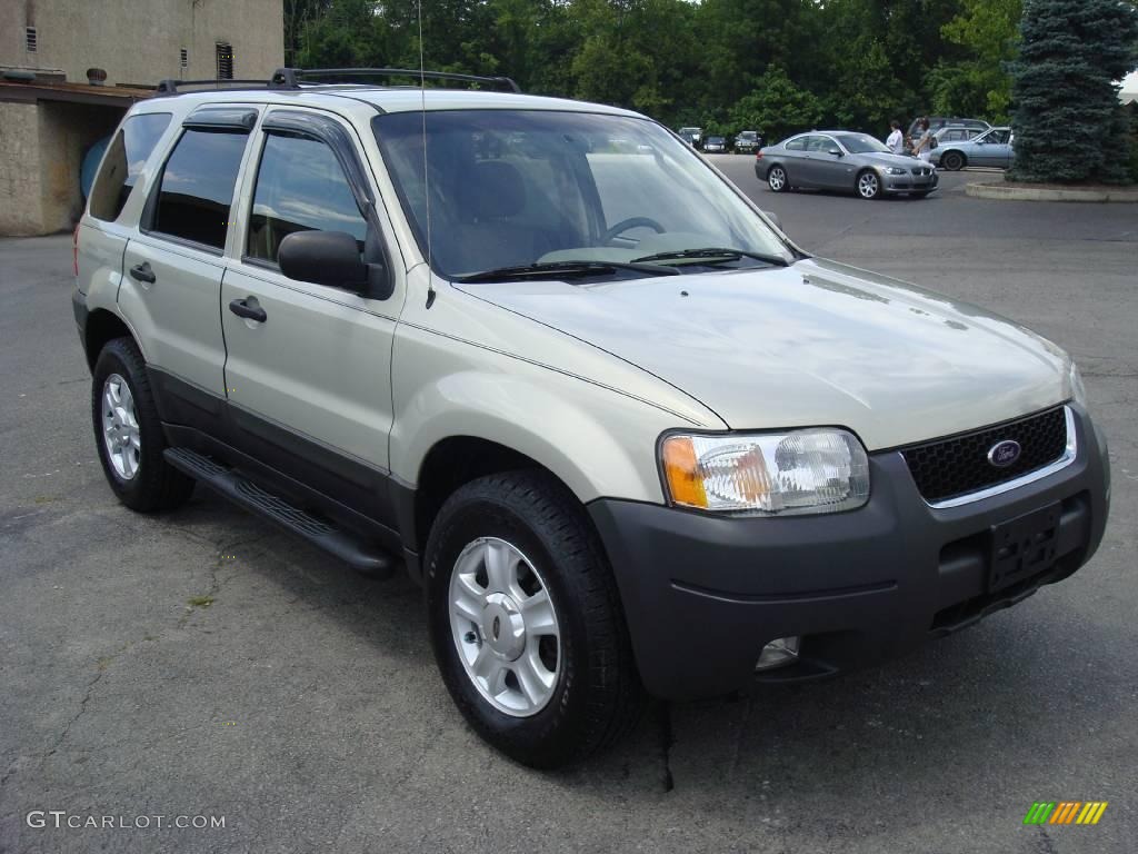 2003 Escape XLT V6 4WD - Satin Silver Metallic / Medium Dark Pebble photo #4