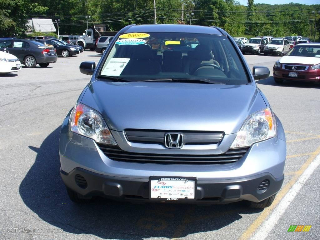 2007 CR-V LX 4WD - Glacier Blue Metallic / Gray photo #3