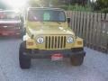 2000 Solar Yellow Jeep Wrangler SE 4x4  photo #3
