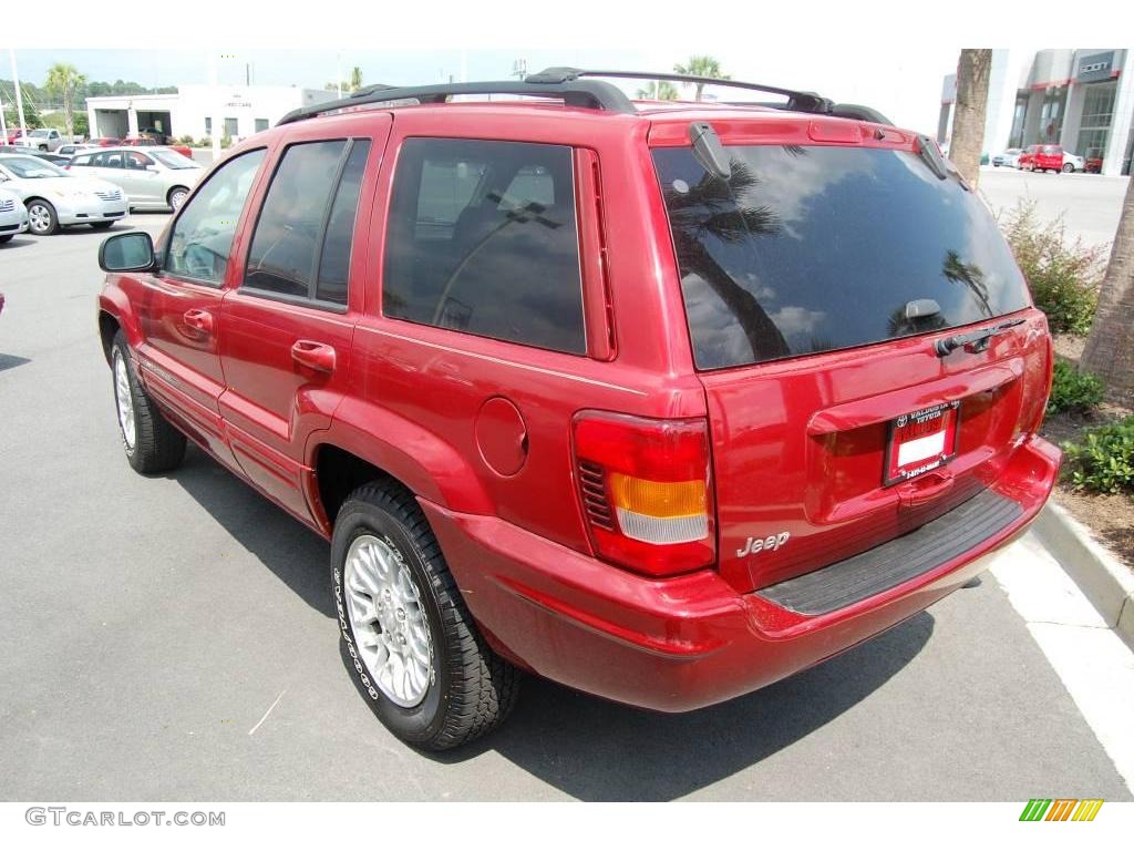 2004 Grand Cherokee Limited - Inferno Red Pearl / Taupe photo #3