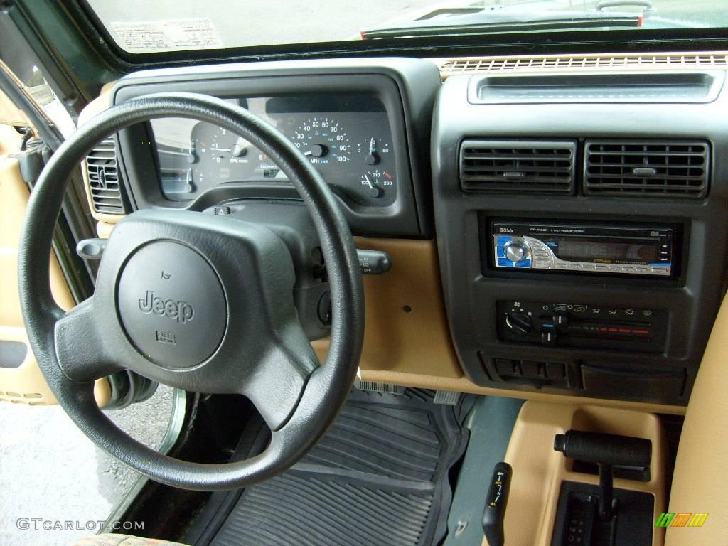 1997 Wrangler SE 4x4 - Moss Green Pearl / Tan photo #16
