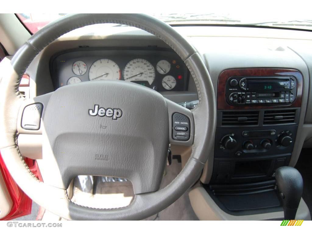 2004 Grand Cherokee Limited - Inferno Red Pearl / Taupe photo #8
