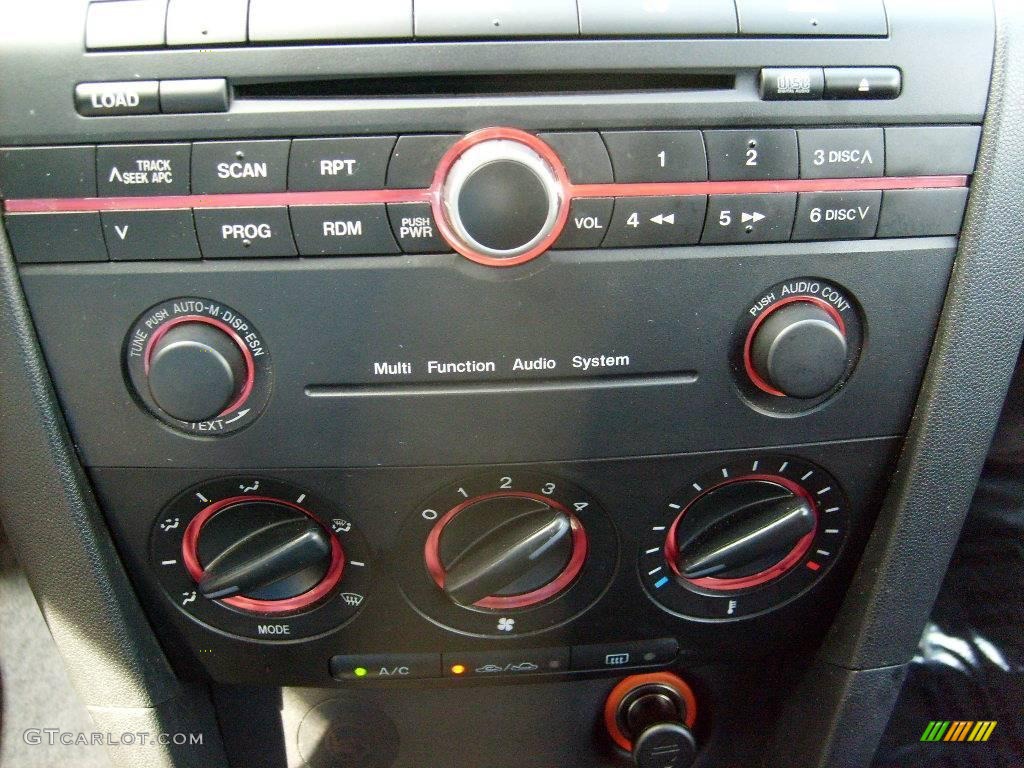 2006 MAZDA3 s Hatchback - Titanium Gray Metallic / Black/Red photo #19