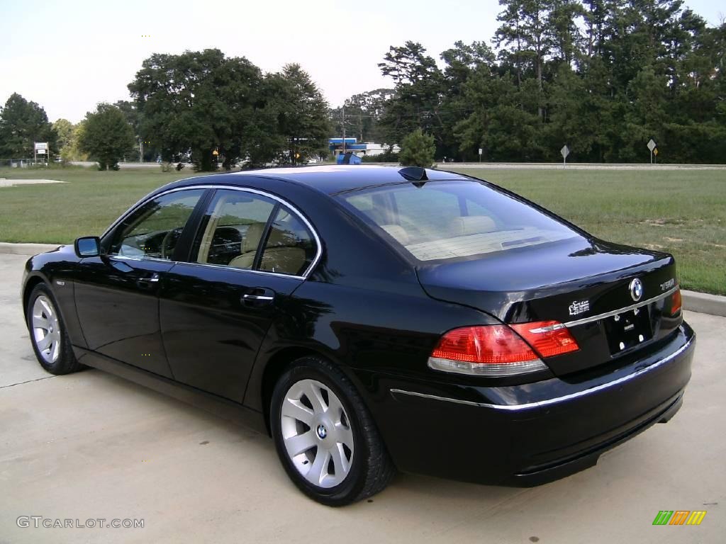 2006 7 Series 750i Sedan - Jet Black / Dark Beige/Beige III photo #5