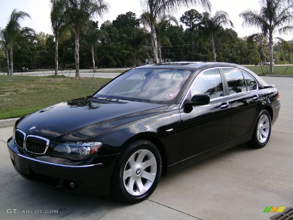 2006 7 Series 750i Sedan - Jet Black / Dark Beige/Beige III photo #7