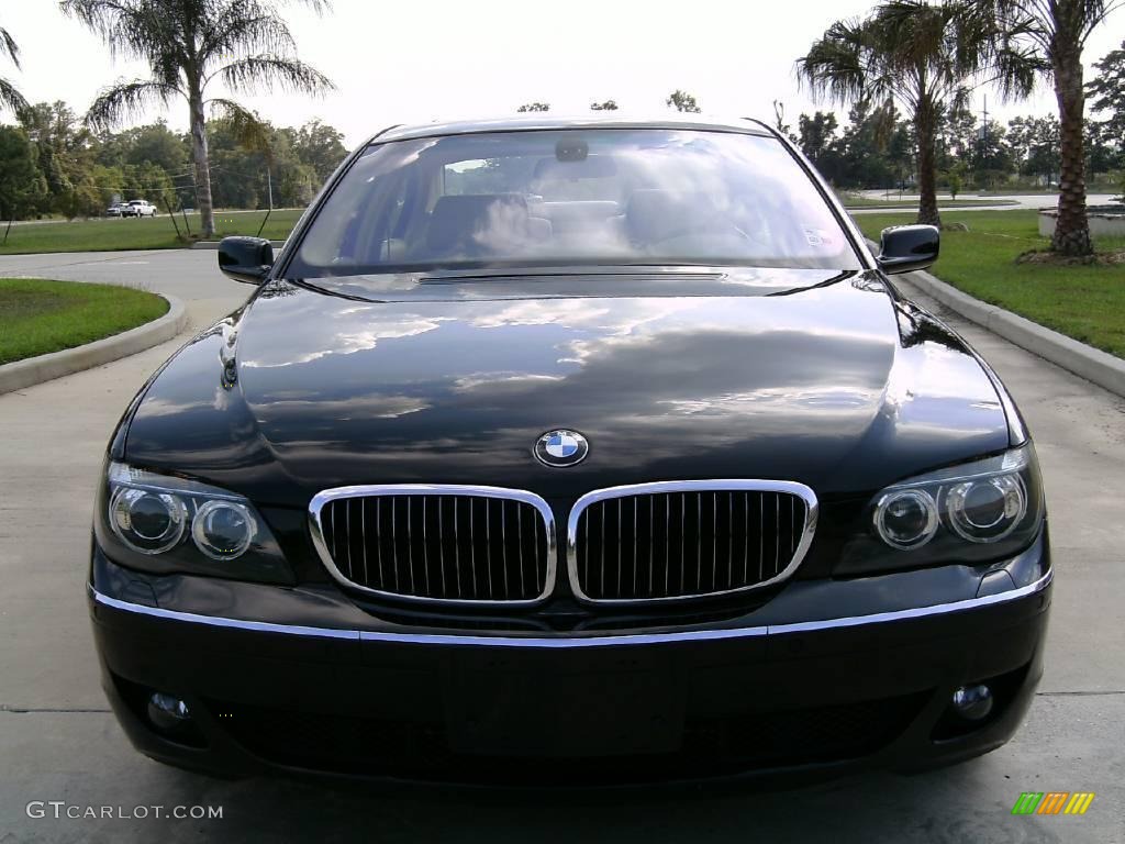 2006 7 Series 750i Sedan - Jet Black / Dark Beige/Beige III photo #8