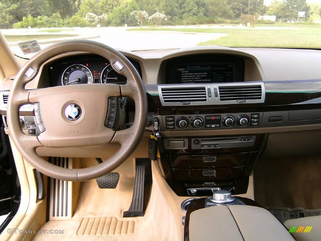 2006 7 Series 750i Sedan - Jet Black / Dark Beige/Beige III photo #11