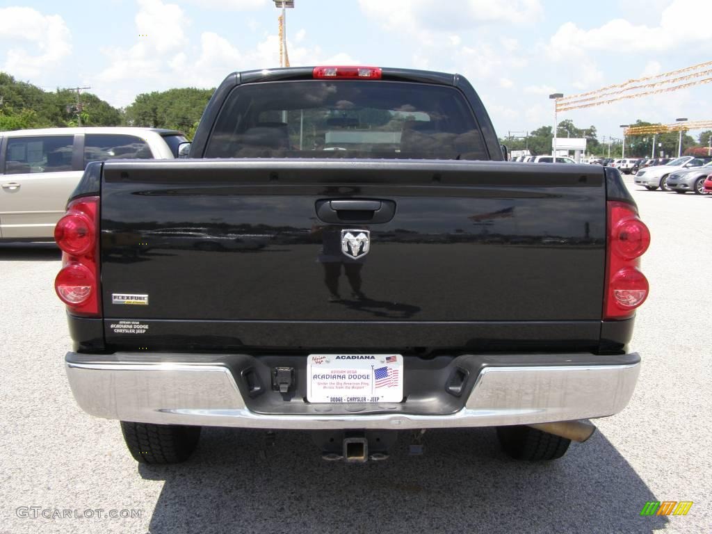 2008 Ram 1500 TRX Quad Cab - Brilliant Black Crystal Pearl / Medium Slate Gray photo #4