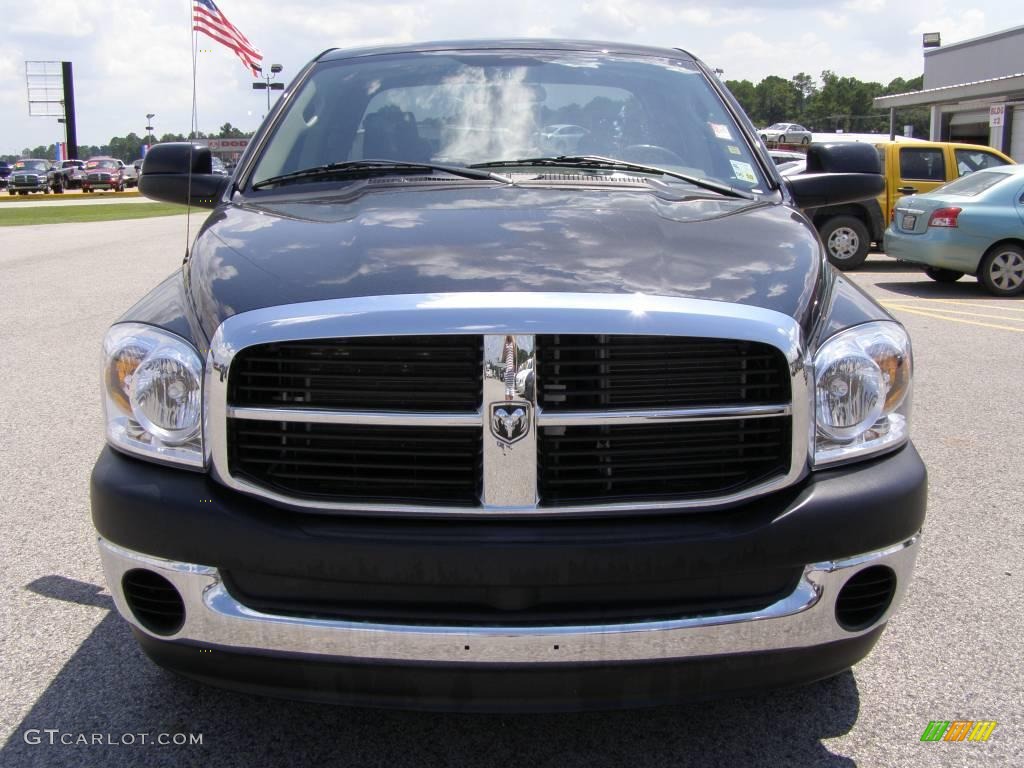 2008 Ram 1500 TRX Quad Cab - Brilliant Black Crystal Pearl / Medium Slate Gray photo #8