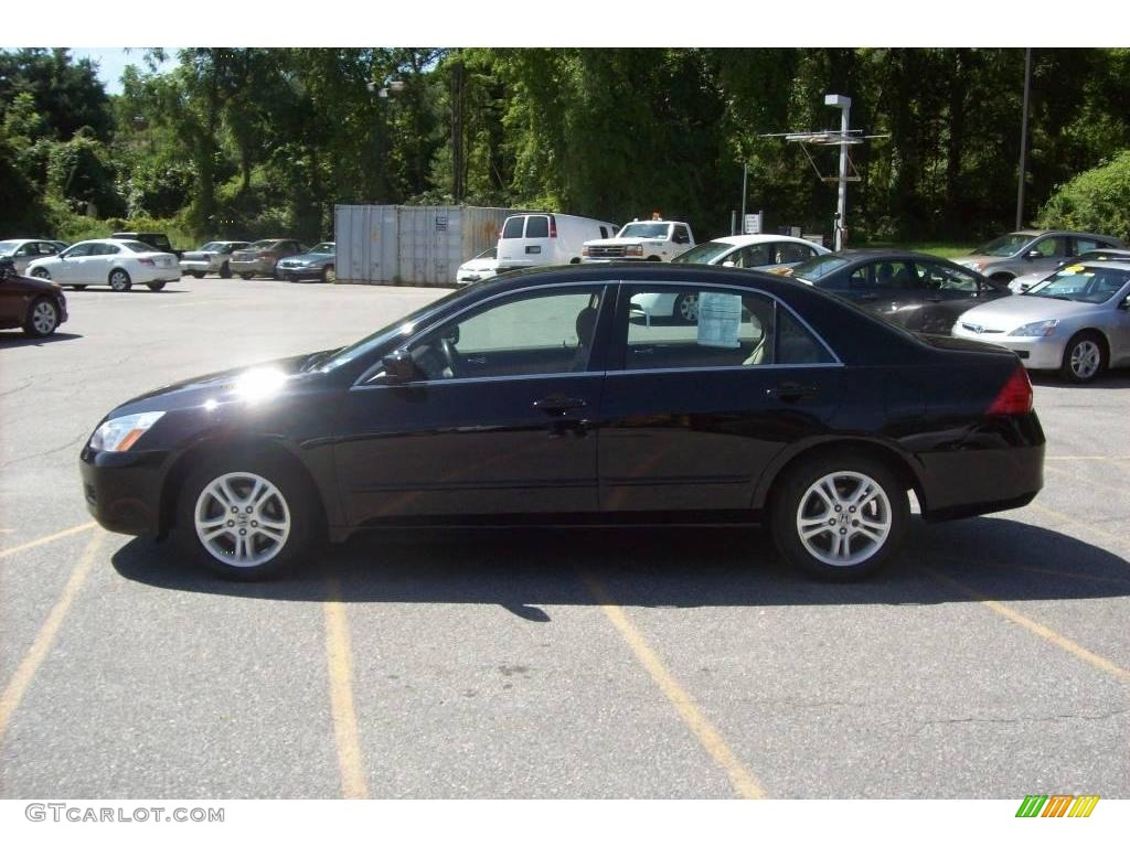 2006 Accord EX Sedan - Nighthawk Black Pearl / Ivory photo #19