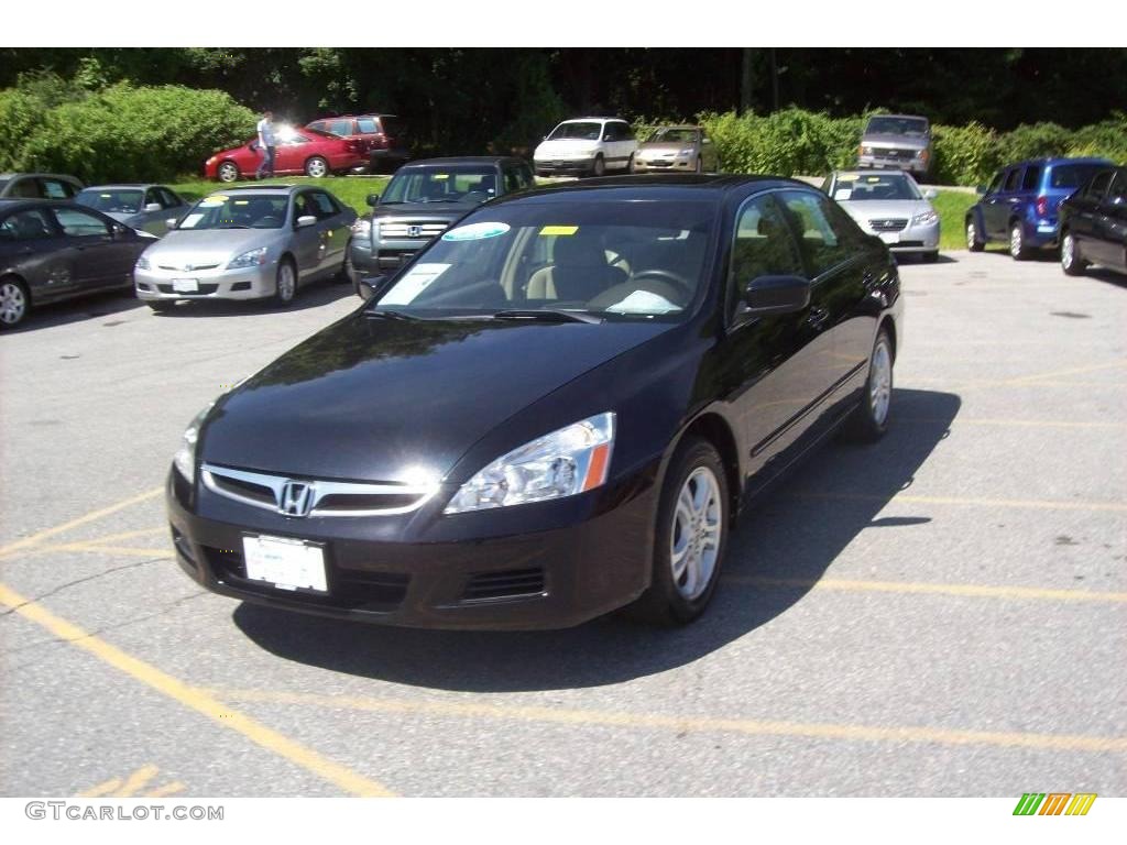2006 Accord EX Sedan - Nighthawk Black Pearl / Ivory photo #21