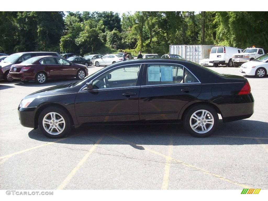 2006 Accord EX Sedan - Nighthawk Black Pearl / Ivory photo #19