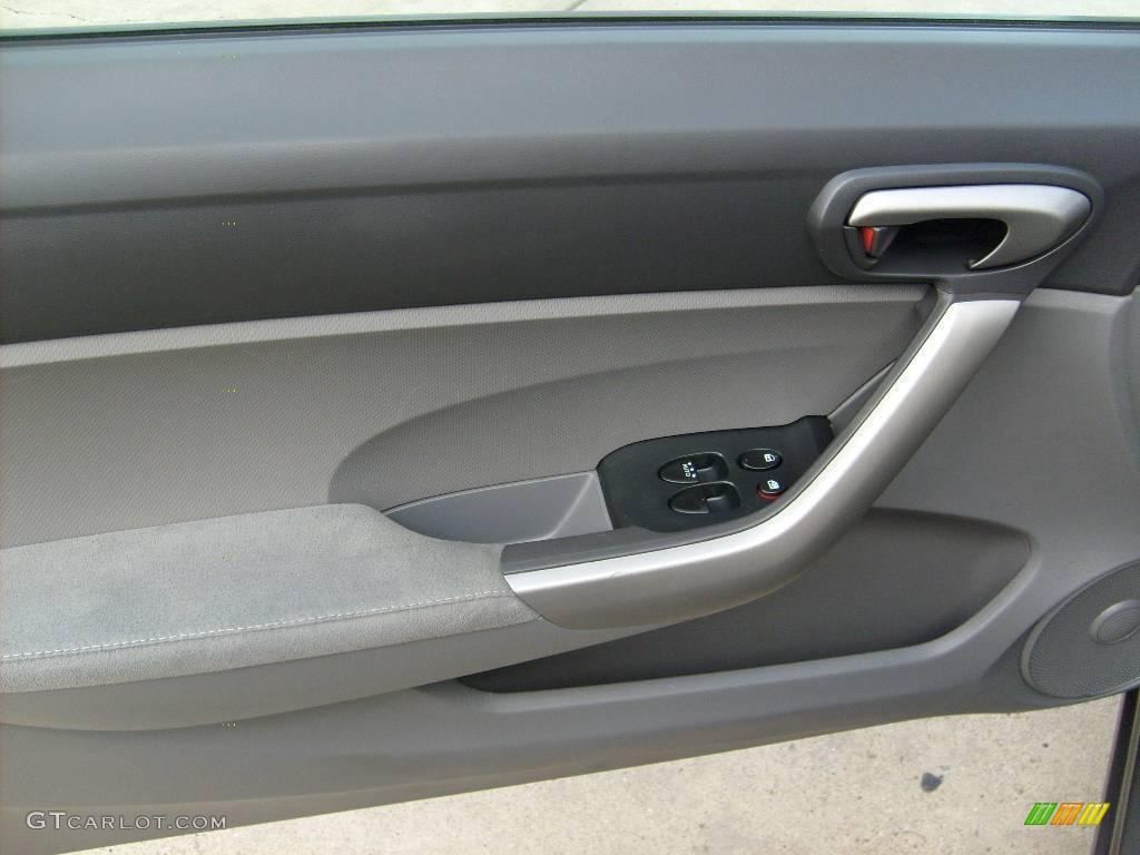 2007 Civic EX Coupe - Galaxy Gray Metallic / Gray photo #12