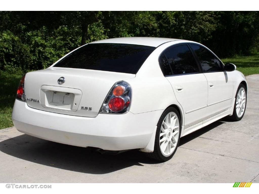 2003 Altima 2.5 S - Satin White Pearl / Blond photo #11