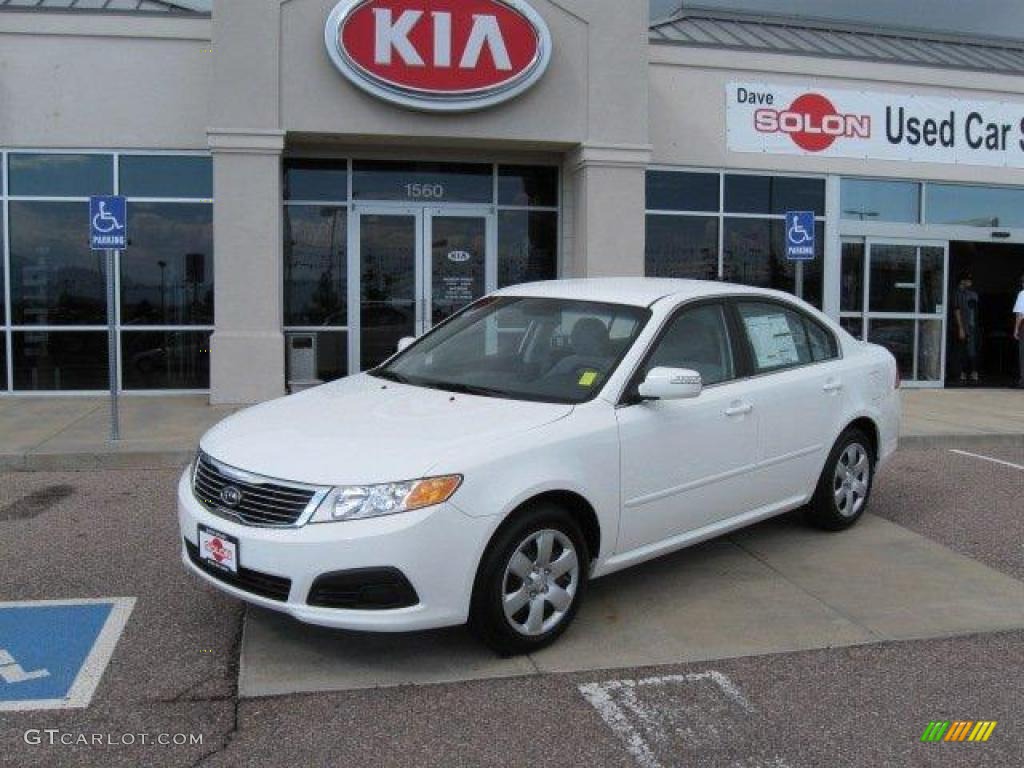2009 Optima LX - Clear White / Gray photo #1