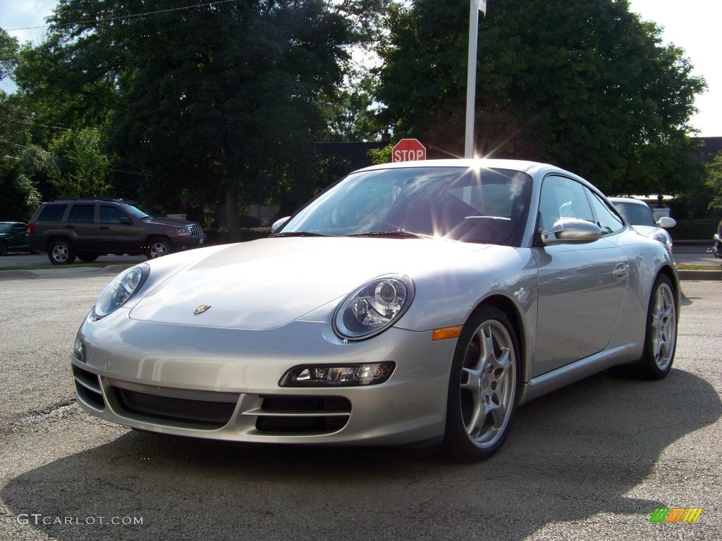 2007 911 Carrera S Coupe - Arctic Silver Metallic / Black Standard Leather photo #1