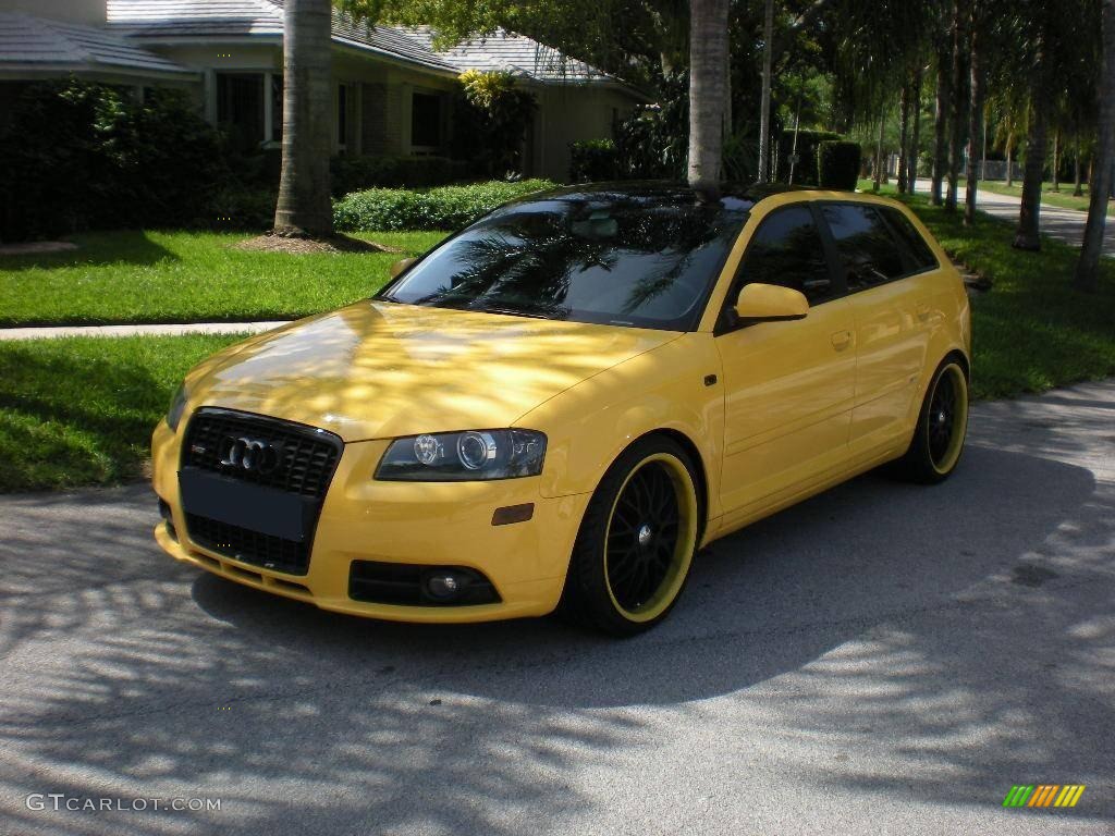 2007 A3 2.0T - Yellow / Black photo #2