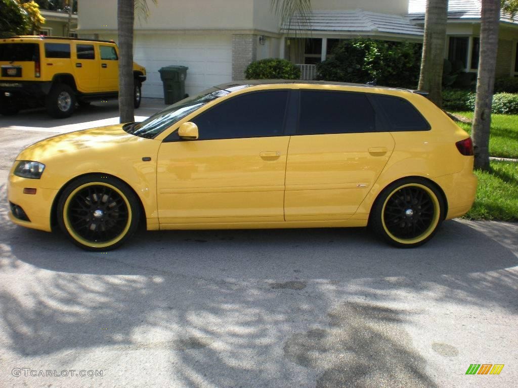 2007 A3 2.0T - Yellow / Black photo #3