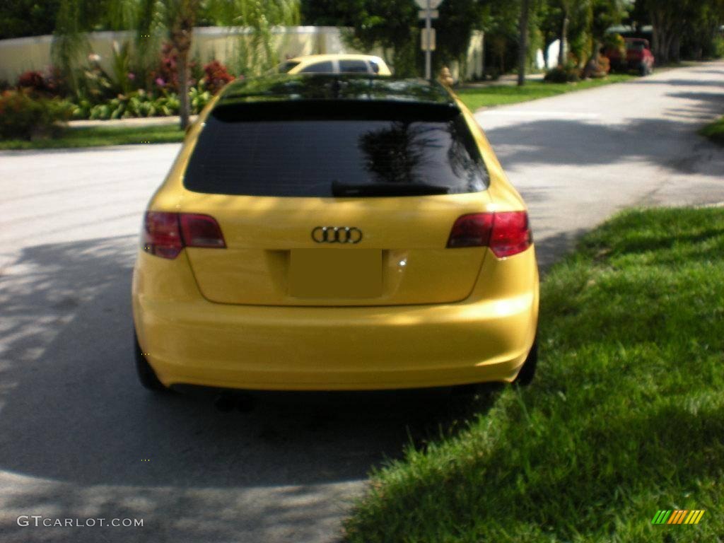 2007 A3 2.0T - Yellow / Black photo #5