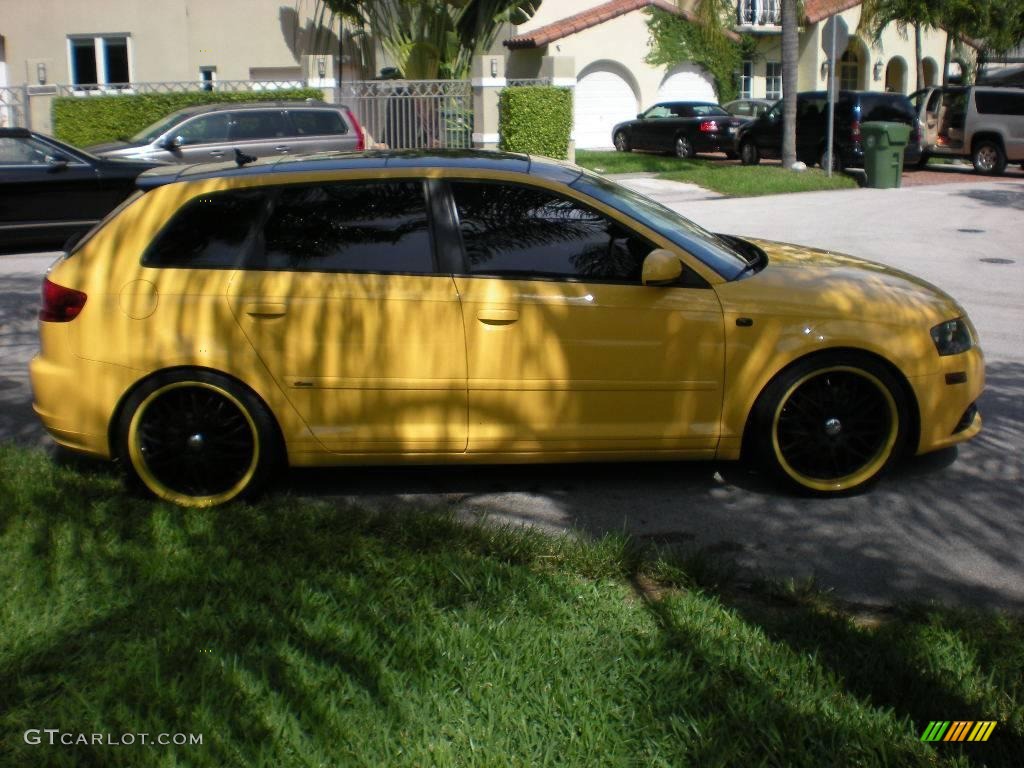 2007 A3 2.0T - Yellow / Black photo #7