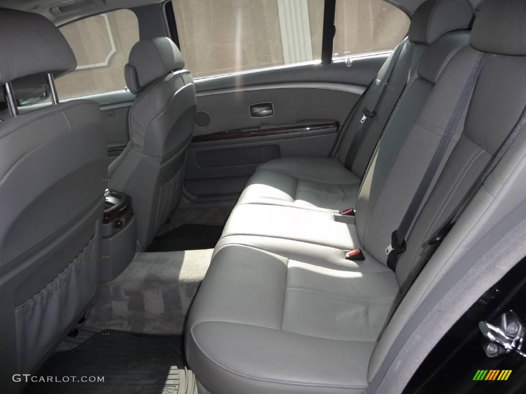 2003 7 Series 745Li Sedan - Jet Black / Basalt Grey/Flannel Grey photo #8