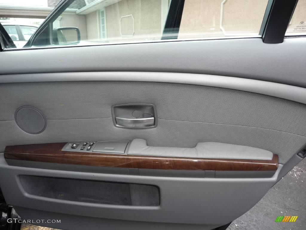 2003 7 Series 745Li Sedan - Jet Black / Basalt Grey/Flannel Grey photo #15