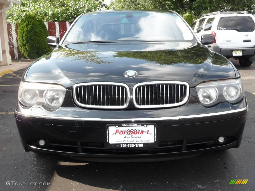2003 7 Series 745Li Sedan - Jet Black / Basalt Grey/Flannel Grey photo #20