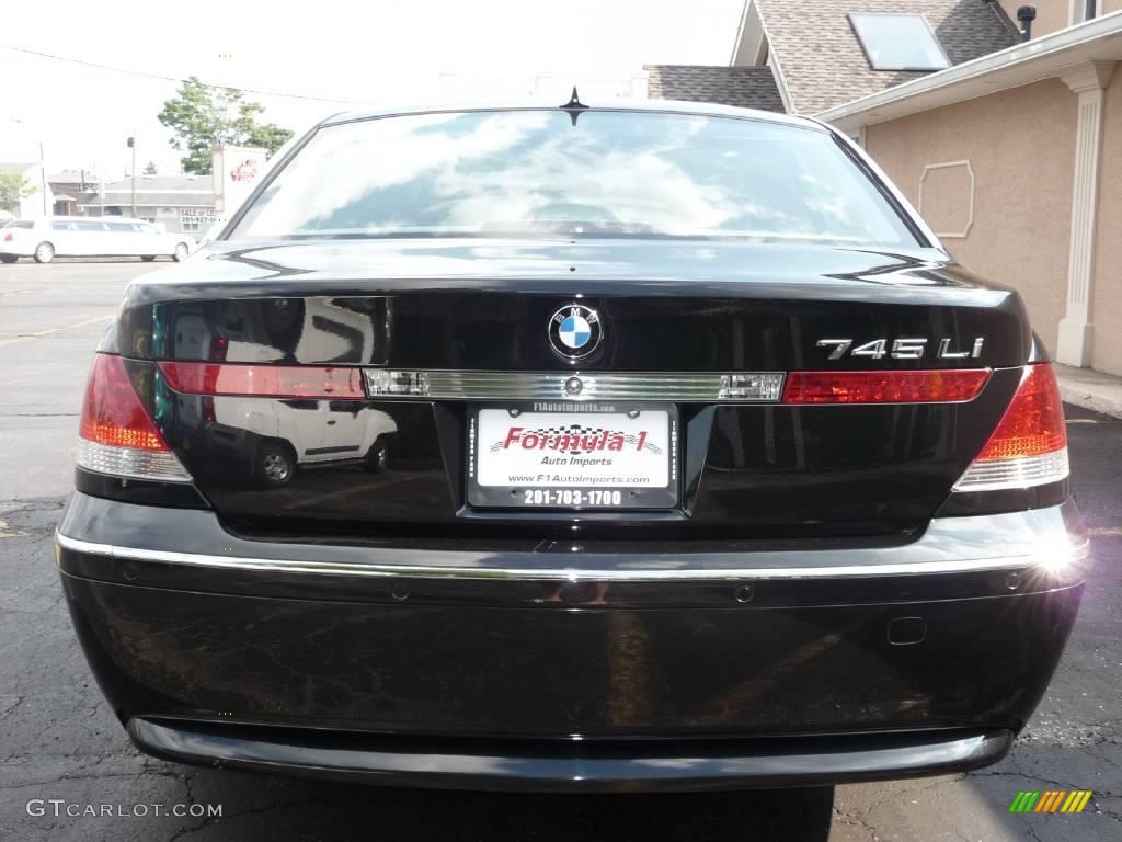 2003 7 Series 745Li Sedan - Jet Black / Basalt Grey/Flannel Grey photo #21