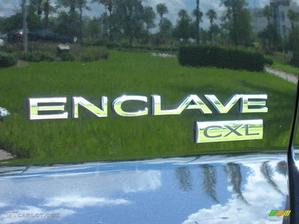 2008 Enclave CXL - Carbon Black Metallic / Ebony/Ebony photo #9