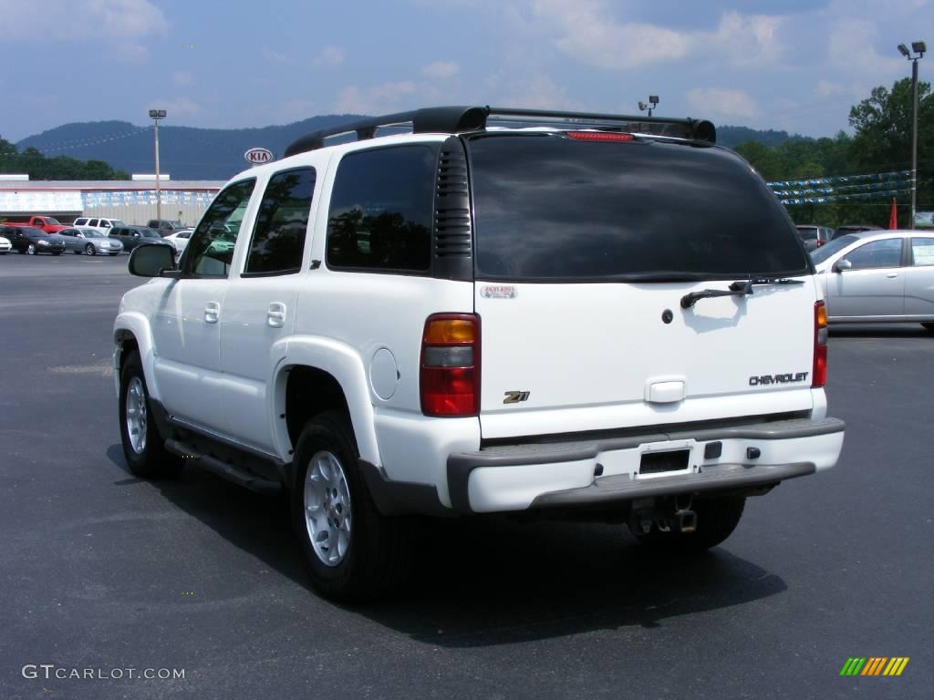 2002 Tahoe Z71 4x4 - Summit White / Tan/Neutral photo #4