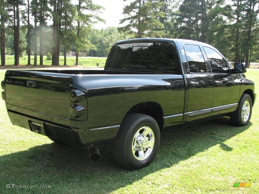 2007 Ram 3500 SLT Quad Cab - Brilliant Black Crystal Pearl / Medium Slate Gray photo #6