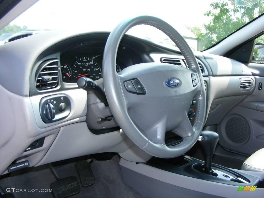 2002 Ford Taurus SES Medium Graphite Steering Wheel Photo #15885052
