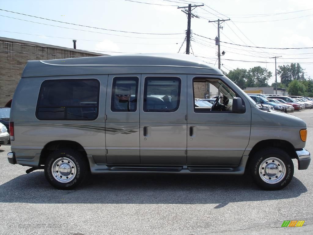 2003 E Series Van E250 Passenger Conversion - Estate Green Metallic / Medium Pebble photo #5