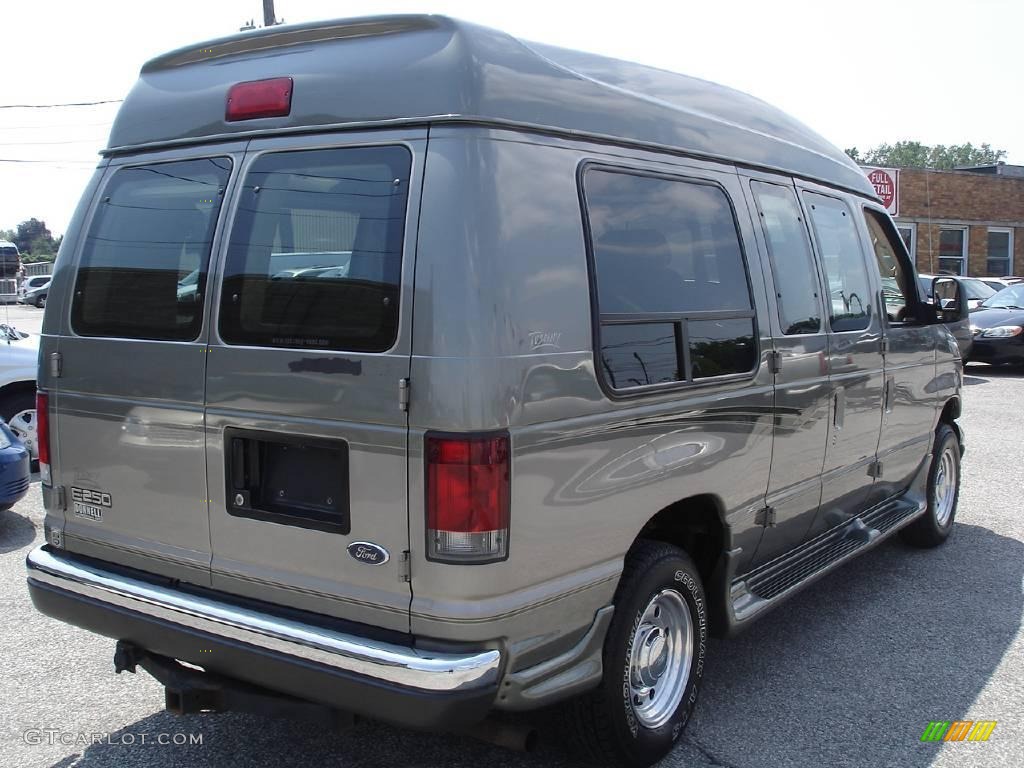 2003 E Series Van E250 Passenger Conversion - Estate Green Metallic / Medium Pebble photo #6