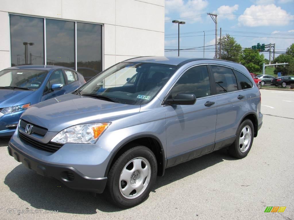 2008 CR-V LX 4WD - Glacier Blue Metallic / Gray photo #2