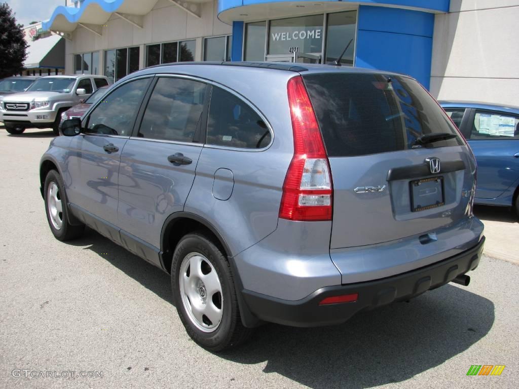 2008 CR-V LX 4WD - Glacier Blue Metallic / Gray photo #4