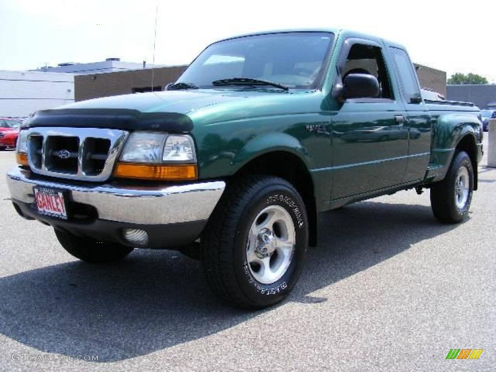 2000 Ranger XLT SuperCab 4x4 - Amazon Green Metallic / Medium Graphite photo #1