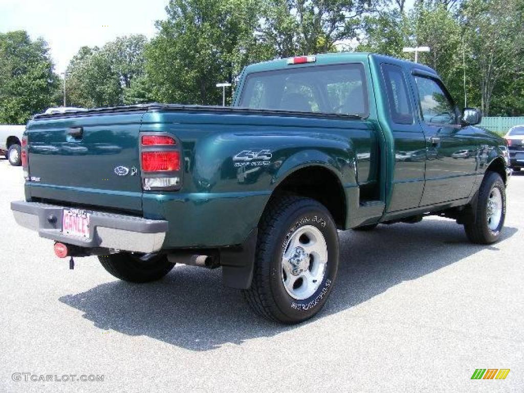 2000 Ranger XLT SuperCab 4x4 - Amazon Green Metallic / Medium Graphite photo #5