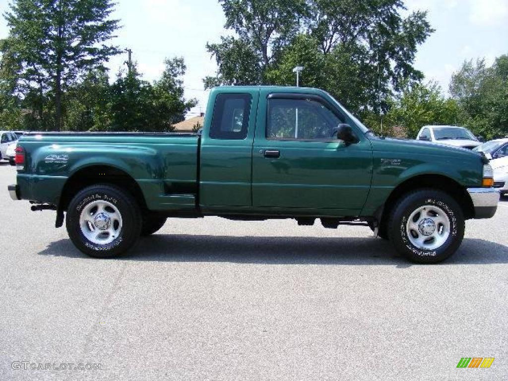 2000 Ranger XLT SuperCab 4x4 - Amazon Green Metallic / Medium Graphite photo #6